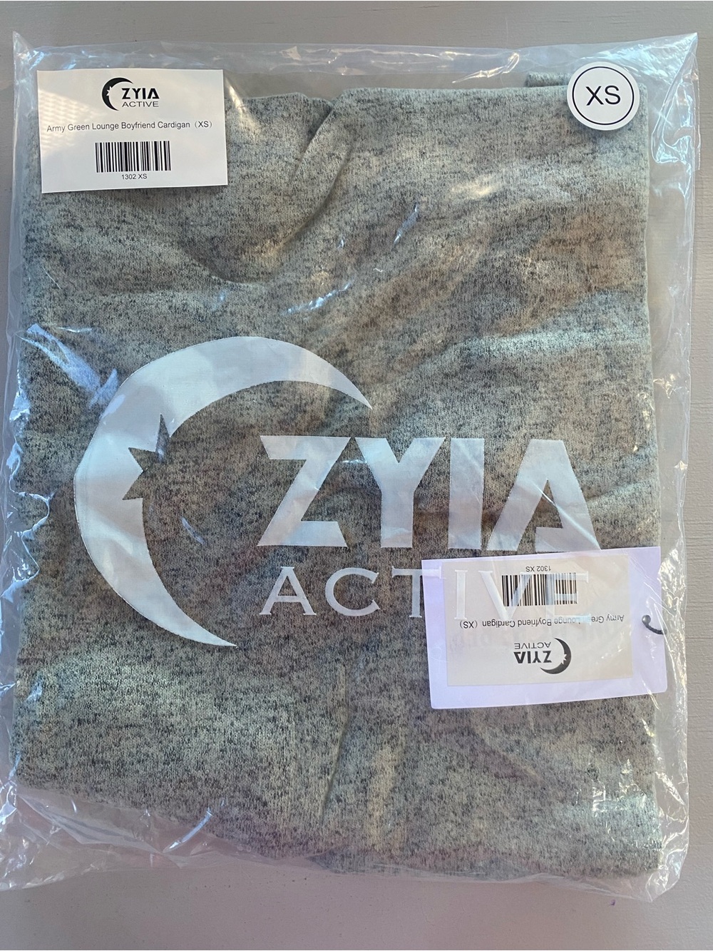 ZYIA Army Green Lounge Boyfriend Cardigan | XS | NWT - Picture 7 of 7